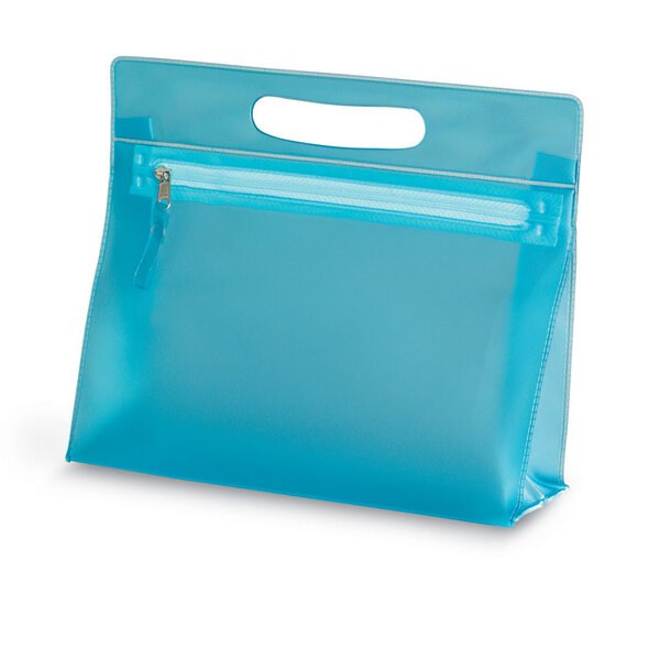 MOONLIGHT Clear PVC Travel Cosmetic Pouch with Zipper - GiftRetail IT2558