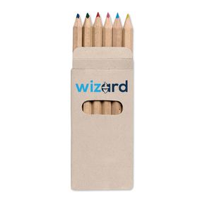 ABIGAIL Premium 6-Pack Colored Pencils in Compact Abigail Box