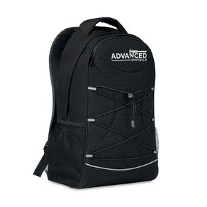 MONTE LOMO Eco-Friendly Reflective 600D RPET Backpack with Mesh Pockets