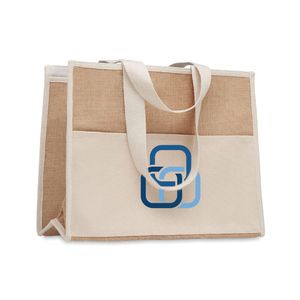 CAMPO DE GELI Bolsa nevera canvas y yute