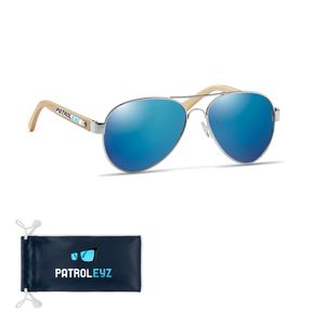 HONIARA Gafas de sol de bambú en bolsa - GiftRetail MO6450