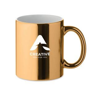 HOLLY Taza cerámica metálica 300 ml