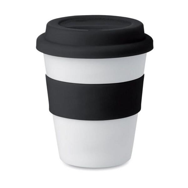 ASTORIA PP ASTORIA 350ml White Tumbler with Silicone Lid - GiftRetail MO8078