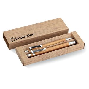 BAMBOOSET Set de bolígrafo y lápiz