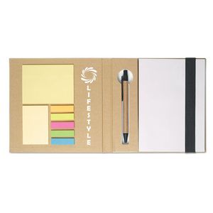 QUINCY Notebook with memo set and pen