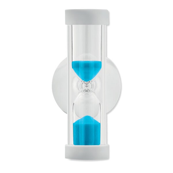 QUICKSHOWER Handmade 4-Minute Sand Timer with Suction Cup - GiftRetail MO9211