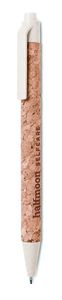 MONTADO Eco-Friendly Cork and Wheat Straw Ballpoint Pen - GiftRetail MO9480