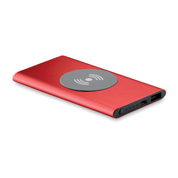 POWER&WIRELESS Cargador inalámbrico 4000 mAh - GiftRetail MO9498