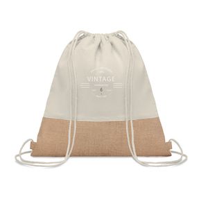 INDIA Bolsa cuerdas con yute