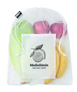 VEGGIE RPET Bolsa rejilla para comida