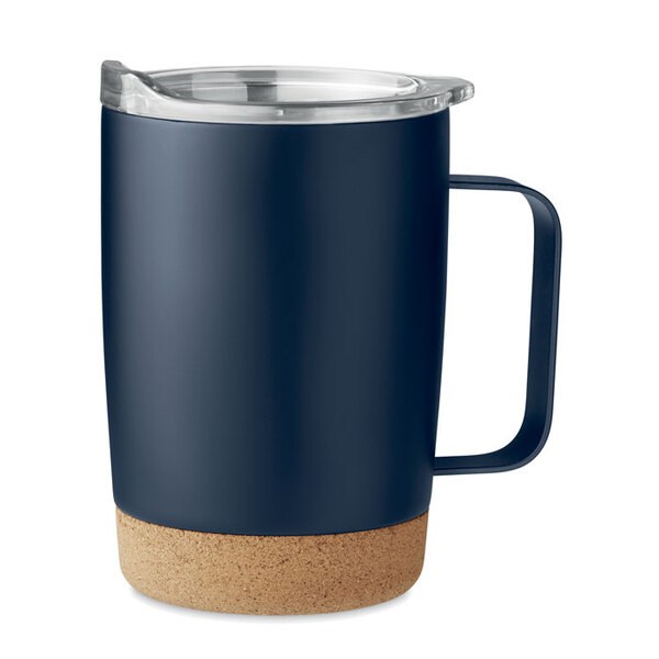 RUBY Premium Stainless Steel Tumbler with Cork Base 300ml - GiftRetail MO6533