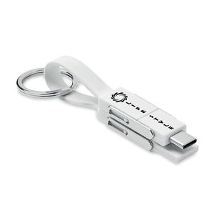 KEY C Llavero con cable 4 en 1 - GiftRetail MO6820