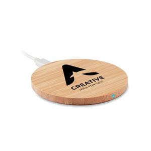 RUNDO LUX Cargador inalámbrico bambú 15W