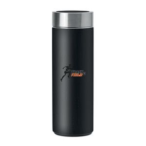 BATUMI Double wall bamboo flask 400ml - GiftRetail MO9421