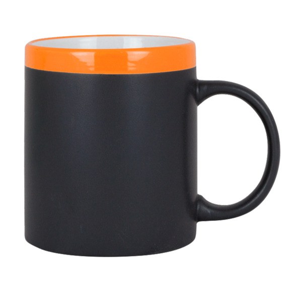 Goya 28199 - Ceramic 300ml Mug with Matching Chalk SLATE