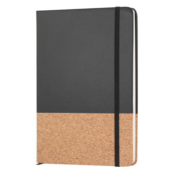 Goya 38552 - Cuaderno A5 con Cubierta de PU y Corcho, Banda Elástica BOUND