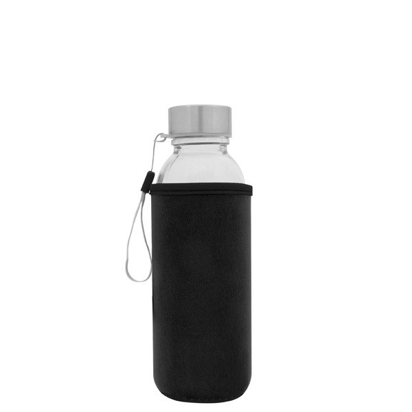Goya 39528 - Botella de vidrio con tapa y funda neopreno 420ml JARABA