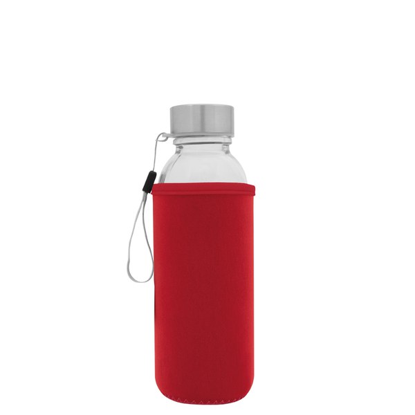 Goya 39528 - Botella de vidrio con tapa y funda neopreno 420ml JARABA