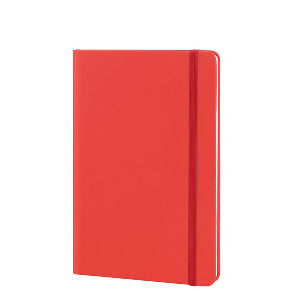 Goya 39567 - Cuaderno A5 con Cubierta de PU y Banda Elástica, 96 Hojas Rayadas Color Crema LINED