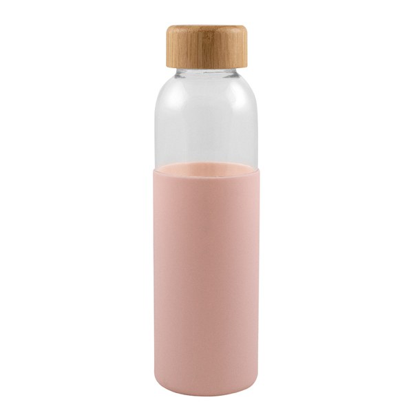 Goya 50019 - Botella de vidrio con tapa de bambú 500 ml GIN