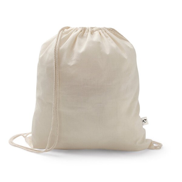 Bolsa tipo mochila de algodón reciclado (70%) y poliéster (30% rPET) (150 g/m²) - Egotier 92392