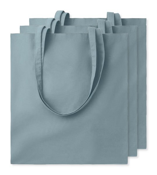 Pack de 3 GiftRetail MO9268 - COTTONEL COLOUR + Bolsa de algodón 140 gr / m²