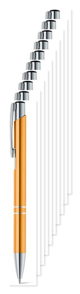 Pack de 10 Egotier 91311 - Bolígrafo de aluminio