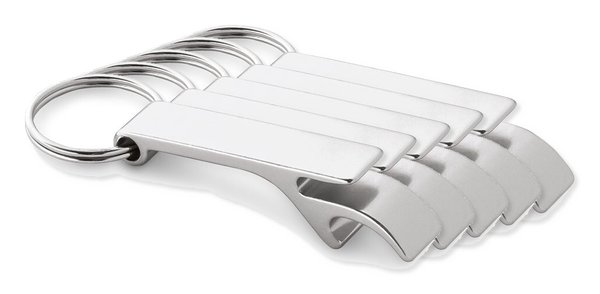 Pack de 50 Egotier 93151 - Llavero de aluminio con abridor de chapas