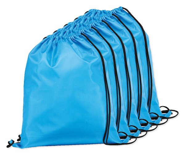Pack de 5 Egotier 92910 - Mochila con cordón 210D