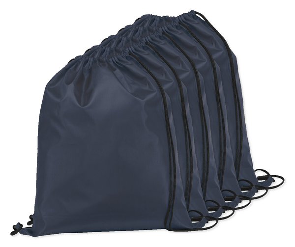 Pack de 5 Egotier 92910 - Mochila con cordón 210D