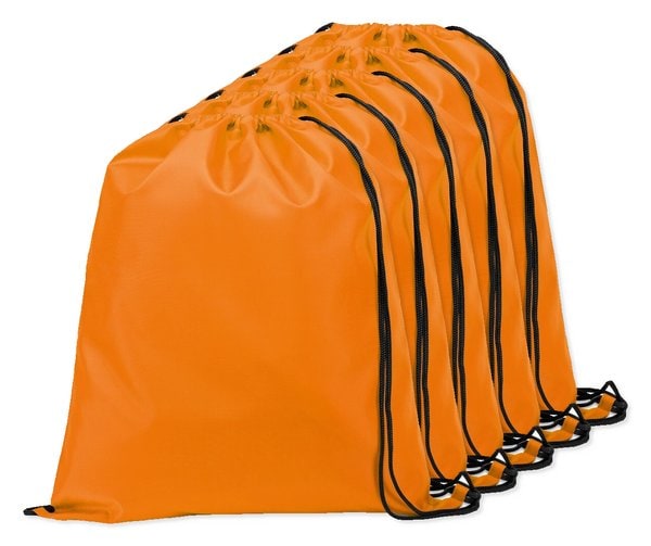 Pack de 5 Egotier 92910 - Mochila con cordón 210D