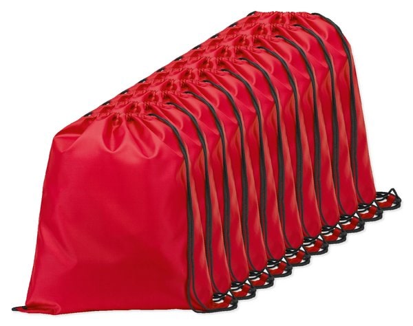 Pack de 10 Egotier 92910 - Mochila con cordón 210D