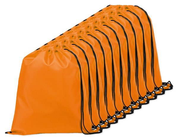 Pack de 10 Egotier 92910 - Mochila con cordón 210D