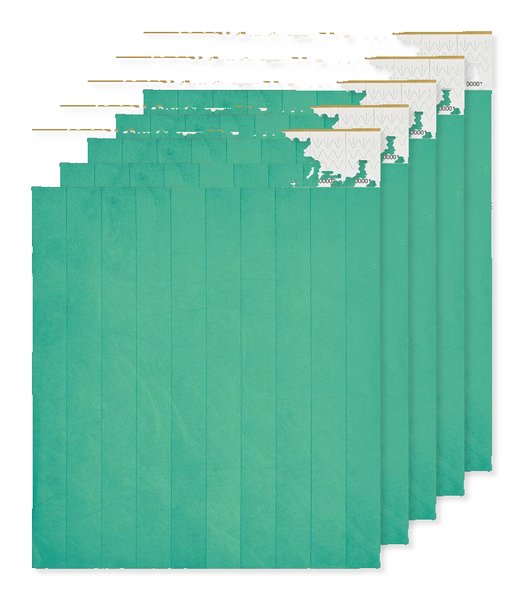 Pack de 5 GiftRetail MO8942 - TYVEK Pulsera eventos Tyvek®