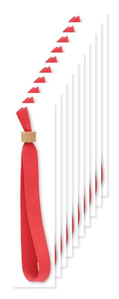Pack de 10 GiftRetail MO6706 - FIESTA Pulsera de poliéster RPET