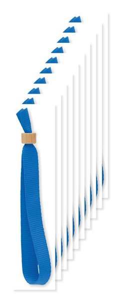 Pack de 10 GiftRetail MO6706 - FIESTA Pulsera de poliéster RPET