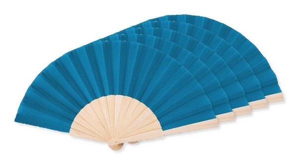 Pack de 5 GiftRetail MO9532 - FANNY WOOD Abanico madera
