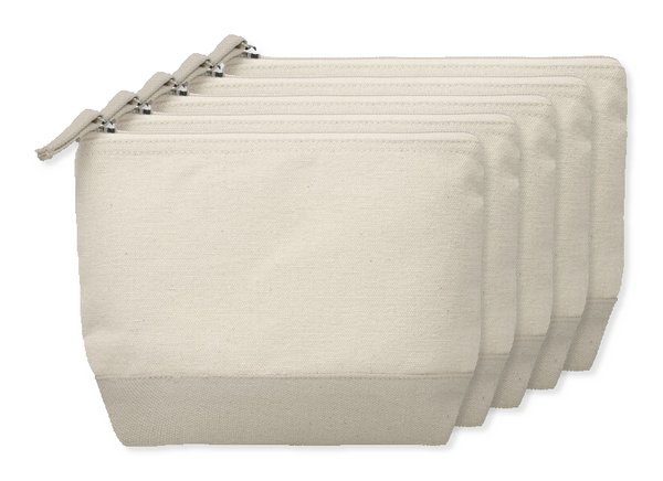 Pack de 5 GiftRetail MO9815 - KLEUREN Neceser de algodón bicolor