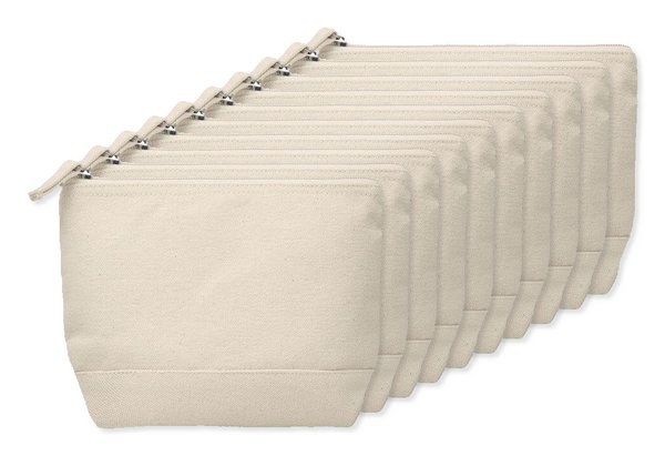 Pack de 10 GiftRetail MO9815 - KLEUREN Neceser de algodón bicolor