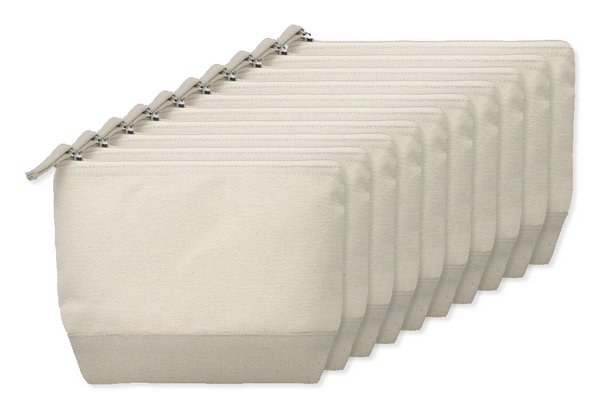 Pack de 100 GiftRetail MO9815 - KLEUREN Neceser de algodón bicolor