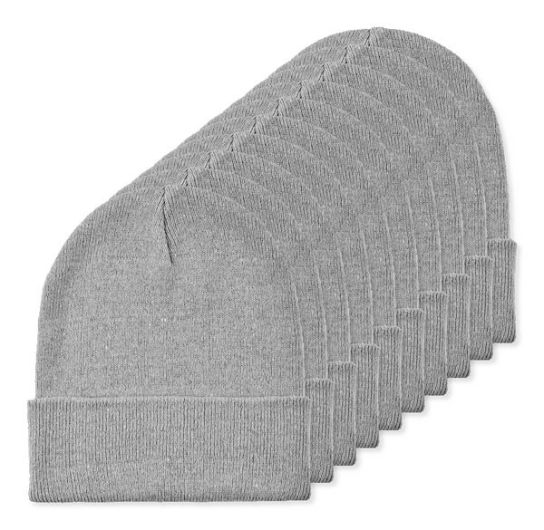 Pack de 10 GiftRetail MO2705 - BEANIX Gorro de punto con puño