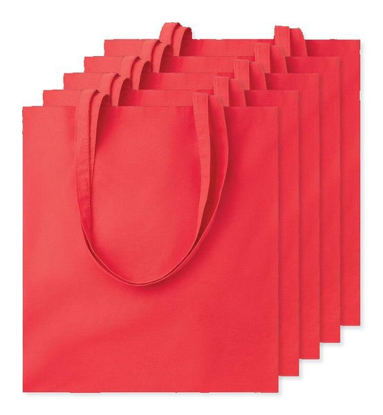 Pack de 50 GiftRetail MO9268 - COTTONEL COLOUR + Bolsa de algodón 140 gr / m²