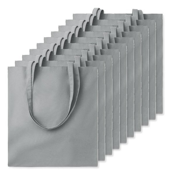 Pack de 100 GiftRetail MO9268 - COTTONEL COLOUR + Bolsa de algodón 140 gr / m²