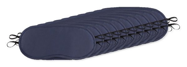 Pack of 100 GiftRetail MO9233 - BONNE NUIT Luxury Polyester Sleep Eye Mask for Restful Nights