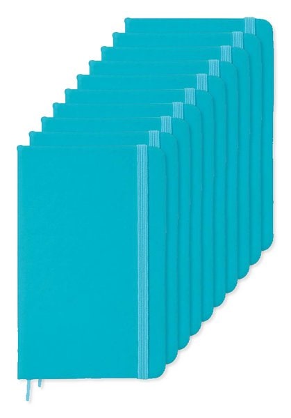 Pack de 10 GiftRetail MO1800 - NOTELUX A6 cuaderno a rayas