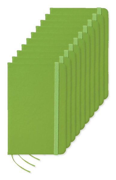 Pack de 10 GiftRetail MO1800 - NOTELUX A6 cuaderno a rayas