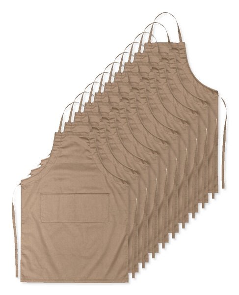 Pack of 100 GiftRetail MO8441 - FITTED KITAB Premium Adjustable Kitchen Apron with Pockets