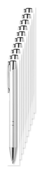 Pack de 100 GiftRetail MO8893 - BERN Bolígrafo aluminio pulsador