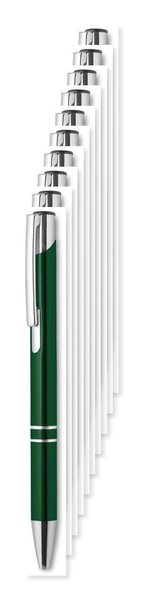 Pack de 100 GiftRetail MO8893 - BERN Bolígrafo aluminio pulsador