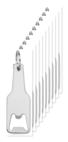 Pack de 10 GiftRetail MO9247 - BOTELIA Abridor de aluminio